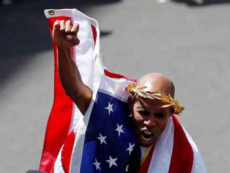 Keflezighi first U.S. man to win Boston Marathon since 1983