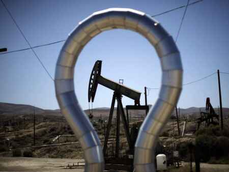 Crude oil hits six-year low on growing stocks