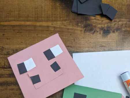 Make your own Minecraft Creeper bookmark