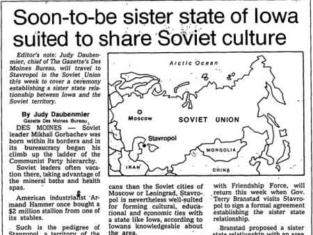 When Iowans and Russians became friends