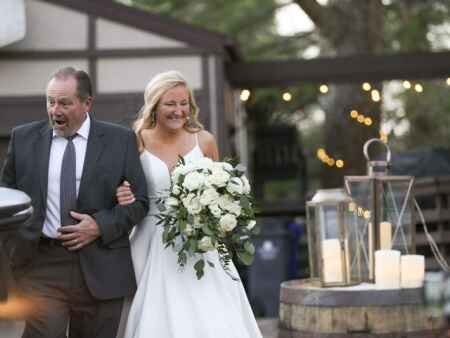 Photos: Allison Feltes and Pat Fagan are married at home