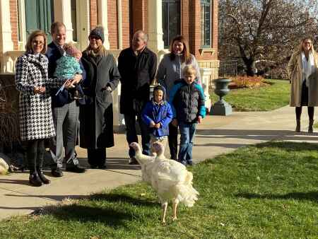 Governor signals return to normal with turkey pardon ceremony