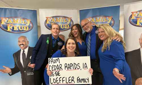 Cedar Rapids’ Loeffler family loses third round of ‘Family Feud’