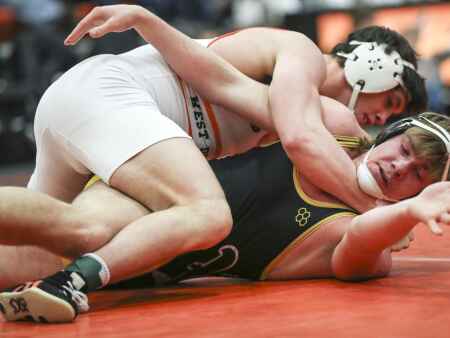 Photos: West Delaware 2A wrestling sectional