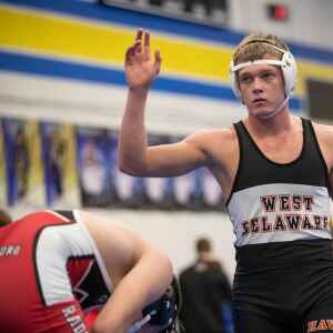 West Delaware ranked No. 2 this time, but has same state duals goal