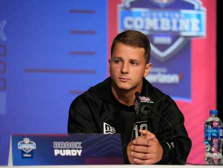 Brock Purdy not deterred by low profile at NFL combine