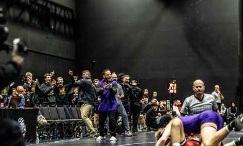 Colder weather couldn’t slow down wrestling action