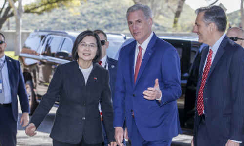 US House leader, Taiwan president meet as China protests