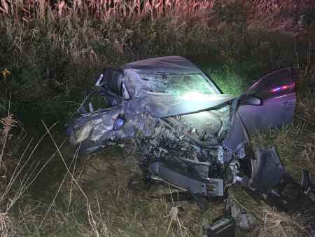 16-year-old driver injured in head-on crash