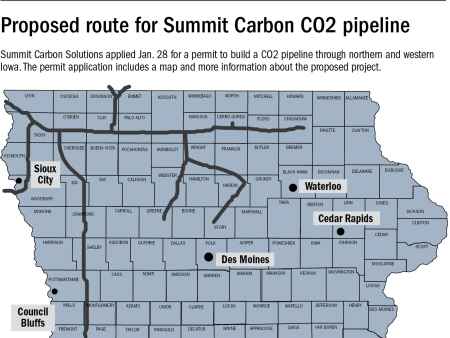 Venture agrees to buy carbon credits from Summit pipeline