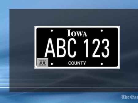 Iowa drivers buying blackout license plates in droves