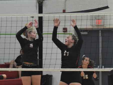 Columbus falls to Highland volleyball