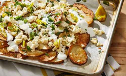 Greek potato nachos are the mash-up you’ve been missing