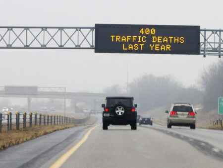Highway death toll signs may cause more crashes, study says
