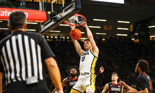 Iowa’s Filip Rebraca Big Ten men’s basketball Player of the Week