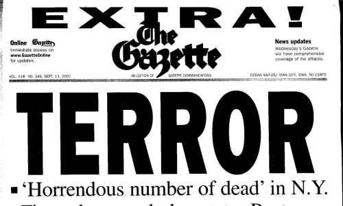 See The Gazette ‘extra’ edition, published on Sept. 11, 2001
