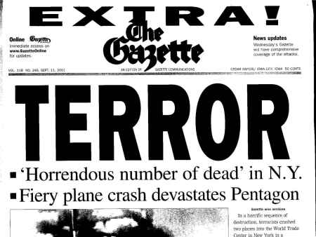 See The Gazette ‘extra’ edition, published on Sept. 11, 2001