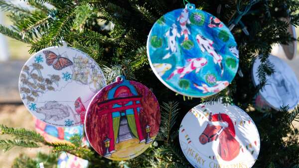 Kids' art at the National Christmas Tree highlights U.S. beauty