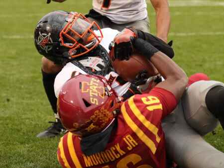 Iowa State football falls to Oklahoma State in game of heart, will and circus catches