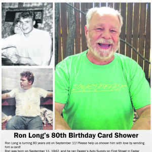 Ron Long's 80th Birthday Card Shower