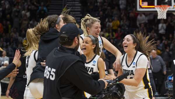 Hawkeyes ‘will do some celebrating’ after Elite Eight win, but ‘the job’s not finished’