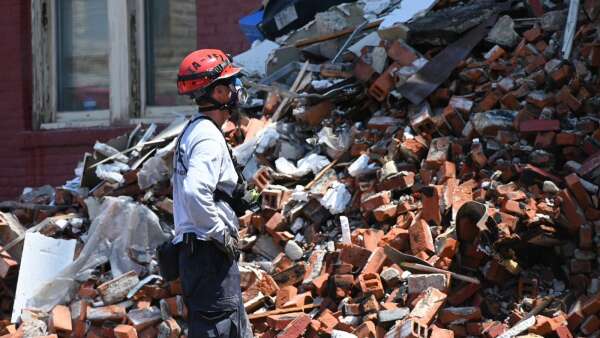 A Cedar Rapids-based task force responded to Davenport building collapse