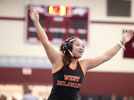 West Delaware’s Addison Burger conquered adversity, embraced wrestling