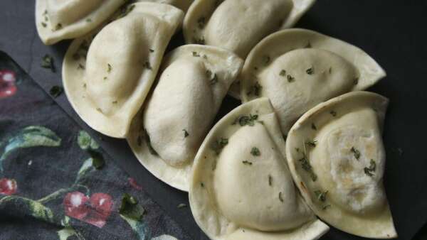 Celebrate the new year with a comfortable friend: Cheddar and Potato Pierogies