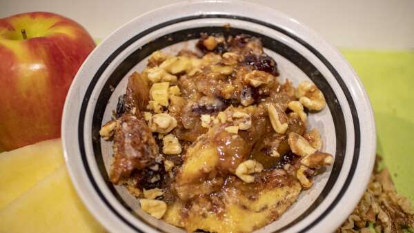 Take a basic bread pudding recipe and play with it