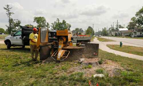 C.R. purchases new stump grinder to aid in derecho recovery