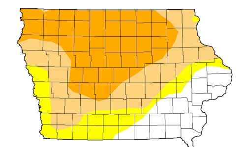 Drought causing deterioration in Iowa