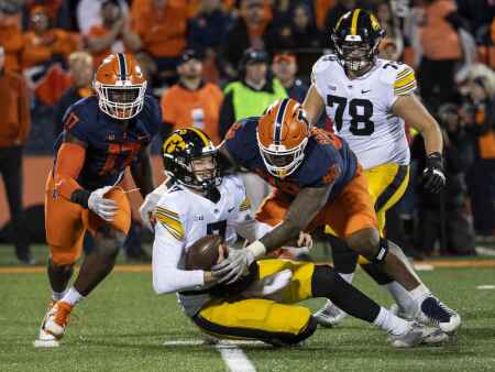 Iowa offense won’t play in Peoria, or Champaign, or anywhere