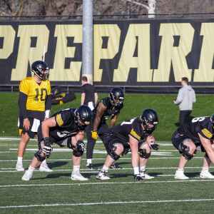 Use of presnap motion, RPOs generates early optimism about Iowa’s 2024 offense