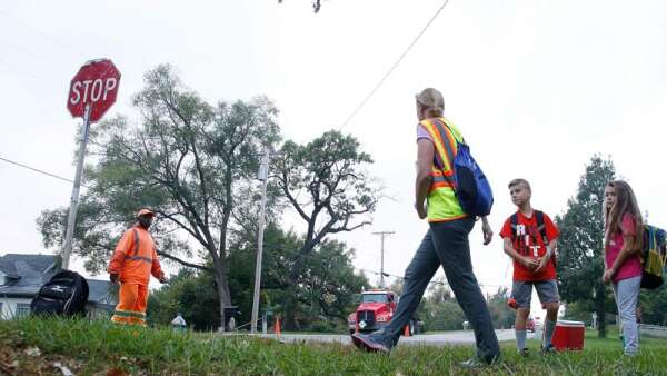 Erskine Elementary School is walking, biking and ‘rolling’ to school