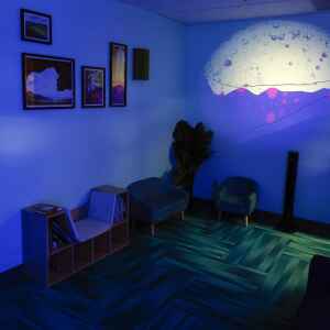 Calming space inside Iowa Children’s Museum