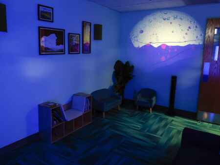 Calming space inside Iowa Children’s Museum