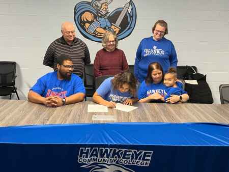 Fulton signs with Hawkeye Community College
