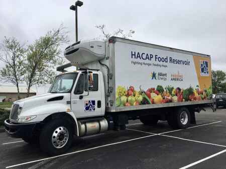 Alliant Energy donates new truck to HACAP Food Reservoir; Funding from annual Drive Out Hunger…