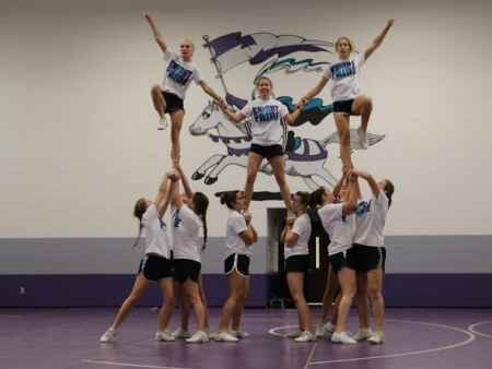 North Cedar cheer team fifth in state