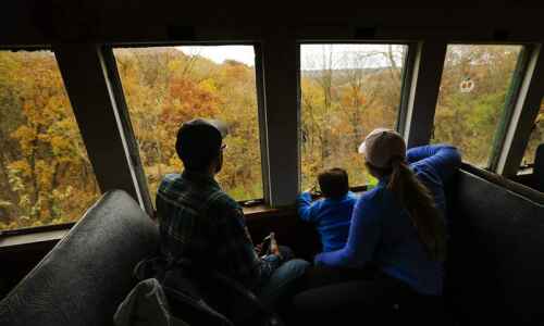 Take a ride on the Boone & Scenic Valley Railroad for sweeping views of fall…