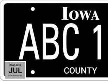 Iowa DOT now offering new all-black license plate
