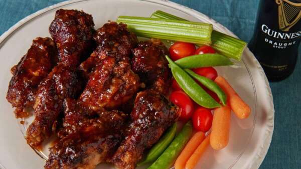 Guinness chicken wings will be a hit at any party