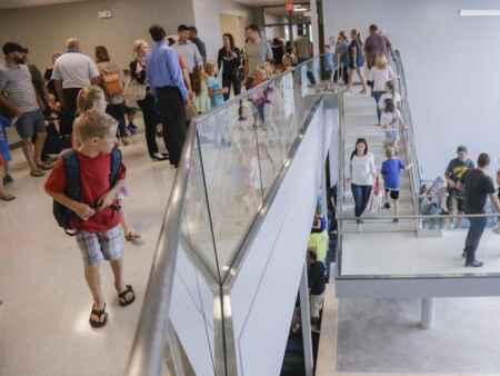 In two booming Iowa communities, new buildings open for first day of school