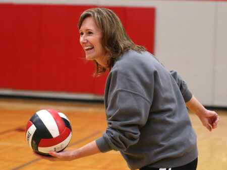 For Linn-Mar volleyball coach Teresa Bair, milestone ‘reminded me how blessed I have been’