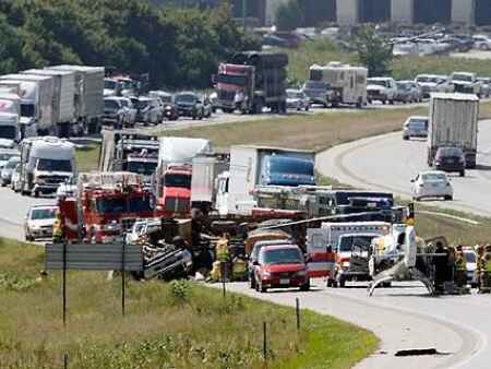 Northbound Interstate 380 near North Liberty reopens after crash