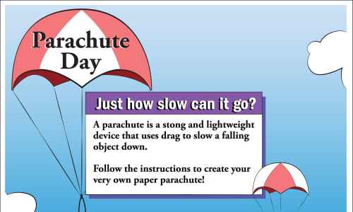 Make your own floating parachute