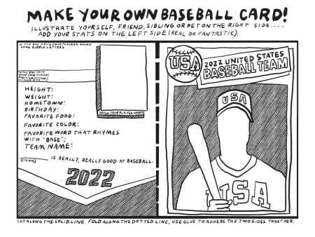 Print and color: Make your own baseball card
