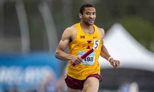 Drake Relays: ISU’s Cam Jones, Dana Feyen, men’s 3,200-meter relay team win titles Friday