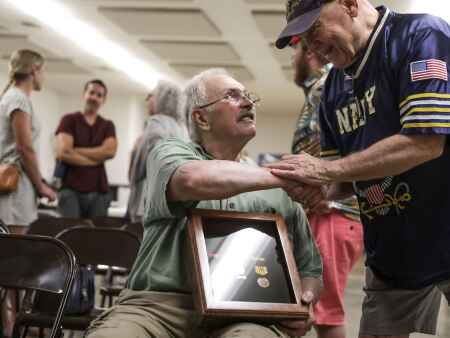Decades later, a Coggon Vietnam War Veteran awarded his medals