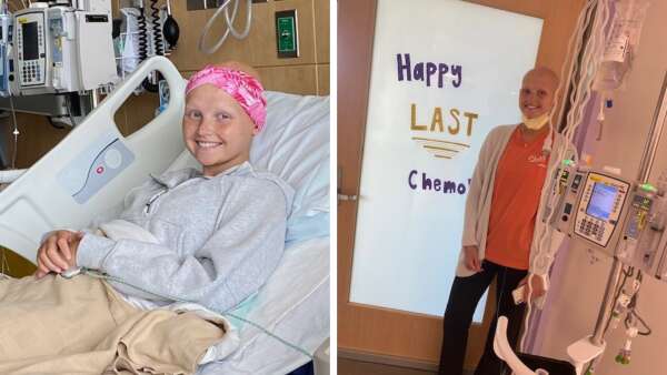 Meet the patient with ‘Last Chemo’ sign during Iowa Wave